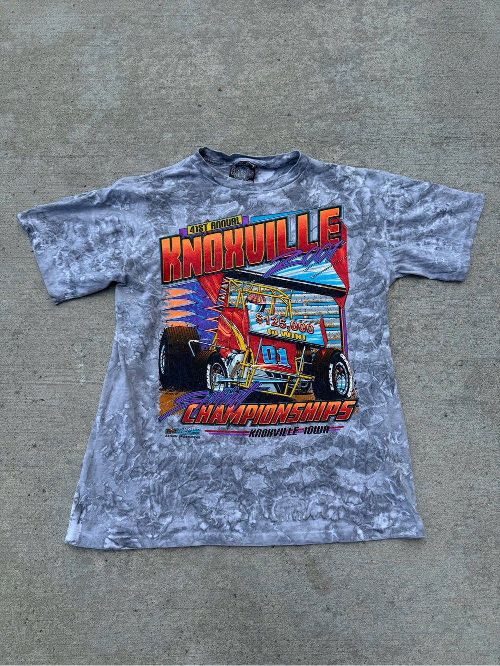Vintage 2001 Knoxville, Iowa Racing Championship Tee